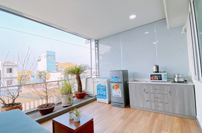 1 Bedroom apartment for rent with large balcony on Xo Viet Nghe Tinh street