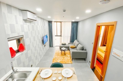 Cho thuê căn căn hộ dịch vụ 1 phòng ngủ có thang máy, gym đường Phan Đăng Lưu