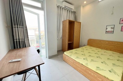 2 Bedrooms serviced apartment with balcony on Au Duong Lan street