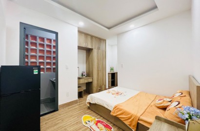 Studio apartment separating the kitchen on Tran Binh Trong street