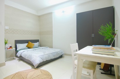 1 Bedroom apartment for rent on Vu Tung street in Binh Thanh district