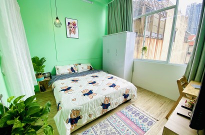 Cho thuê căn hộ 1 phòng ngủ riêng đường Nguyễn Hữu Cảnh