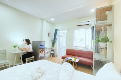 Serviced apartmemt for rent with balcony on Pham Ngu Lao street in District 1