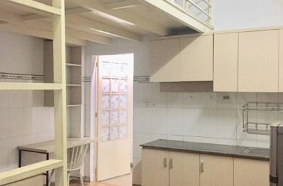 Attic studio apartment for rent on Cong Hoa street