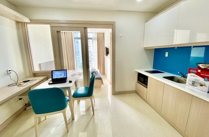 1 Bedroom apartment for rent with balcony on Tran Hung Dao Street