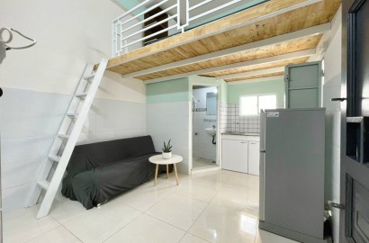 Attic studio apartment for rent on Cong Hoa Str