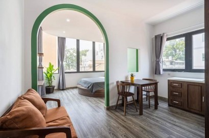 Cho thuê căn hộ thiết kế hiện đại, 1 phòng ngủ riêng đường Võ Văn Tần trung tâm Quận 3