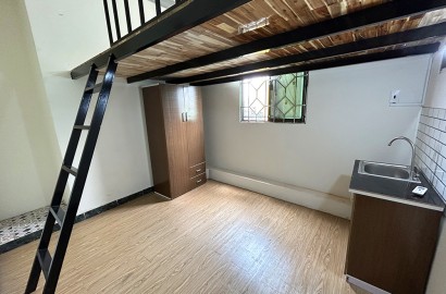 Attic studio apartment for rent on Ba Hat Street