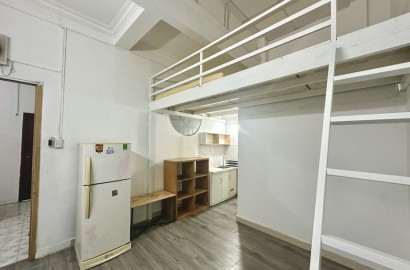 Attic studio apartment for rent on Dao Duy Anh Street