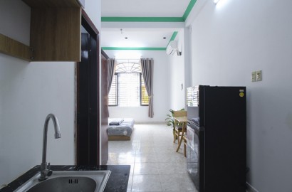 Bright studio apartmemt for rent on Tran Mai Ninh street