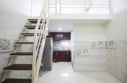 Airy duplex apartment for rent on Kenh Tan Hoa Street in Tan Phu District