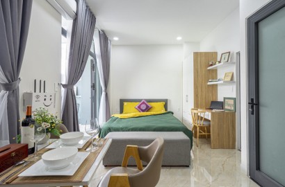Nice designed studio apartment with balcony on Nguyen Dinh Chieu street