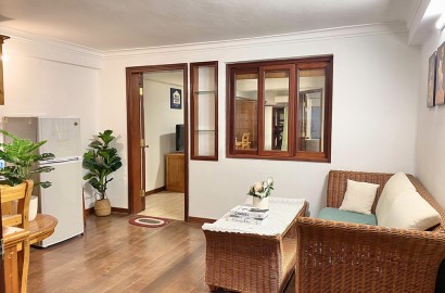 Cho thuê căn hộ 1 phòng ngủ đầy đủ nội thất gỗ tự nhiên đường Huỳnh Tịnh Của