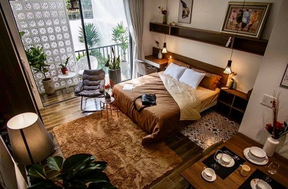 Luxury studio apartment, green space in Binh Trung Tay area