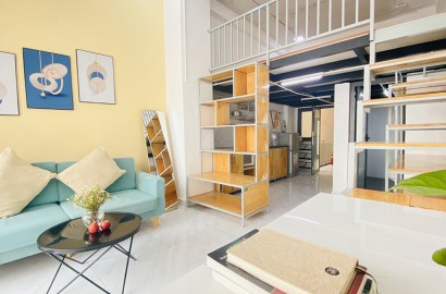 Duplex apartment for rent with balcony on Nguyen Van Khoi Street