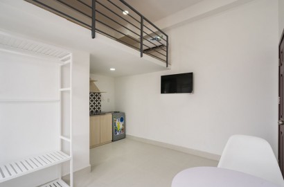Apartment with attic, cool windows in Binh Thanh district