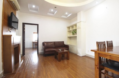 Spacious 1 bedroom apartmemt with fully furnished, wood floor in Thao Dien