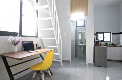 Attic studio apartment for rent in Go Vap District