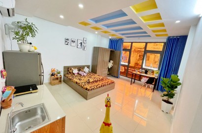 Cho thuê căn hộ sudio rộng rãi, cửa sổ lớn đường Nguyễn Kiệm