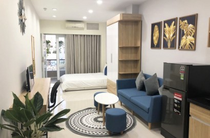 Serviced apartment with balcony, quiet space in Tan Binh district