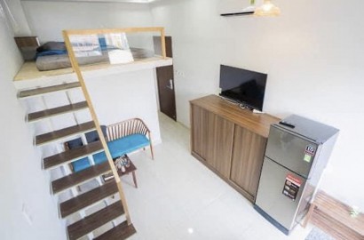 Attic studio apartment with good natural light near Ba Chieu market