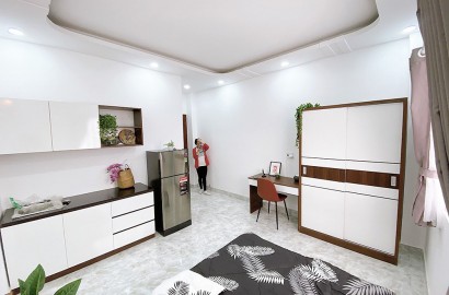 Cho thuê căn hộ studio mới, cửa sổ thoáng mát đường Nguyễn Thượng Hiền