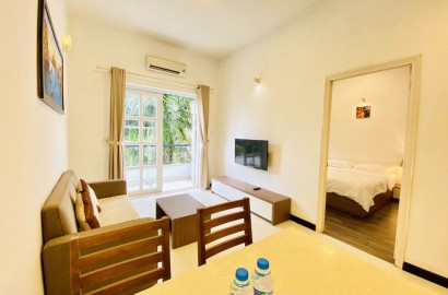 Cho thuê căn hộ 1 phòng ngủ rộng rãi, tiện nghi, ban công thoáng mát khu Thảo Điền