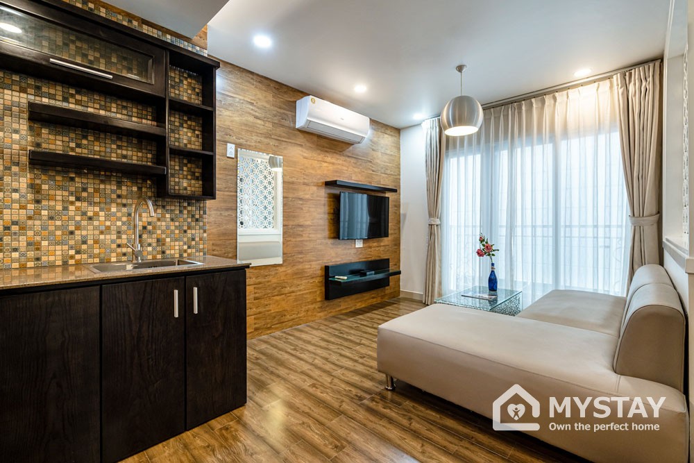 Cho thuê căn hộ 1 phòng ngủ sang trọng, đầy đủ tiện ích quận Phú Nhuận