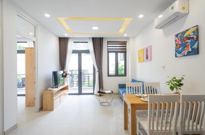 2 bedroom apartment with green balcony in Thao Dien area