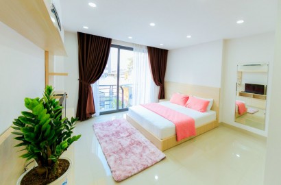 Lovely serviced apartment with balcony on Tran Dinh Xu street