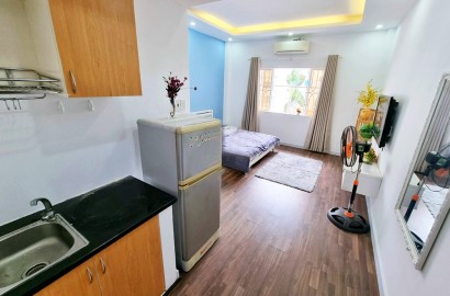 Serviced apartment with window opposite Tao Dan park