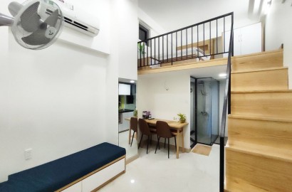 Modern serviced apartment with loft in Phu Nhuan district