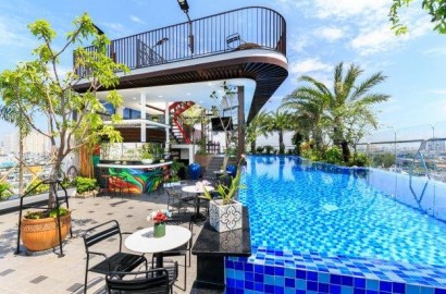 Duplex apartment with swimming pool on Hoa Binh street