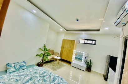 Serviced apartment with open window on Bui Dinh Tuy street