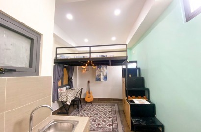 Apartment with loft, window on Ung Van Khiem street