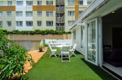 2 bedroom penthouse with large balcony in Thao Dien area