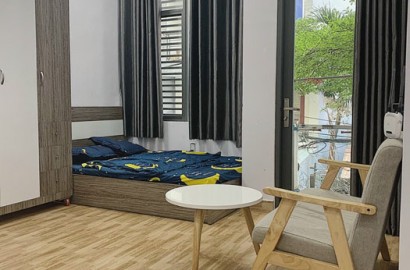 Serviced apartment with balcony on Le Van Huan street