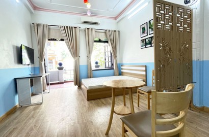 Serviced apartment with cool balcony on Nguyen Huu Canh street