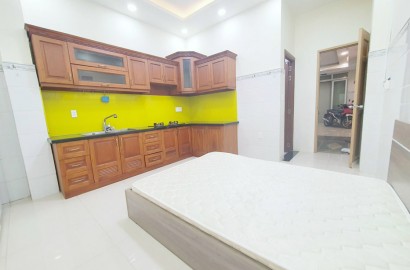 Studio apartment for rent on the ground floor of Binh Thoi street