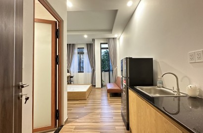 New serviced apartment for rent with balcony on Nguyen Canh Di street