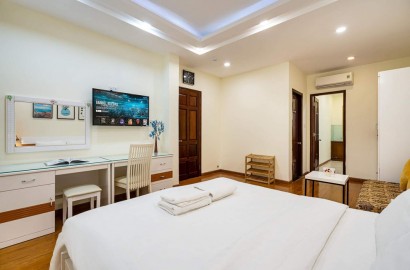 Cho thuê căn hộ 1 phòng ngủ sàn gỗ đường Thái Văn Lung
