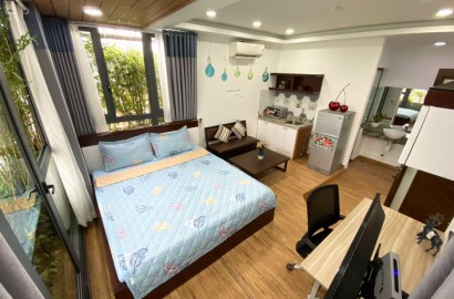 Serviced apartment with green balcony on Le Van Sy street