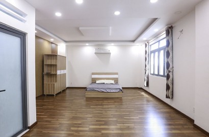 Studio apartmemt for rent with wooden floor in Binh Tan District