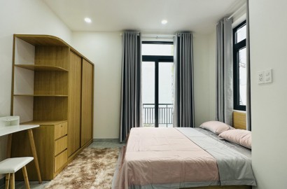 New serviced apartmemt for rent with balcony on Tran Thi Nghi Street