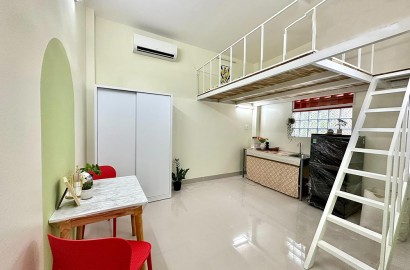 Ground floor duplex apartment for rent on No Trang Long Street