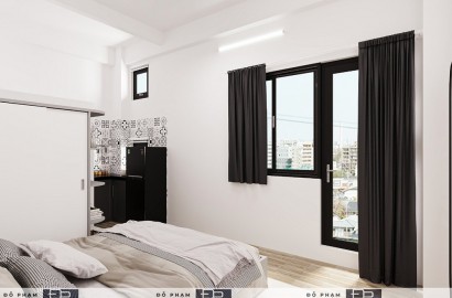 New serviced apartmemt for rent with balcony in Binh Thanh District on No Trang Long Street