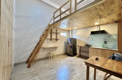 Attic studio apartment for rent on Tran Van Dang Street in District 3